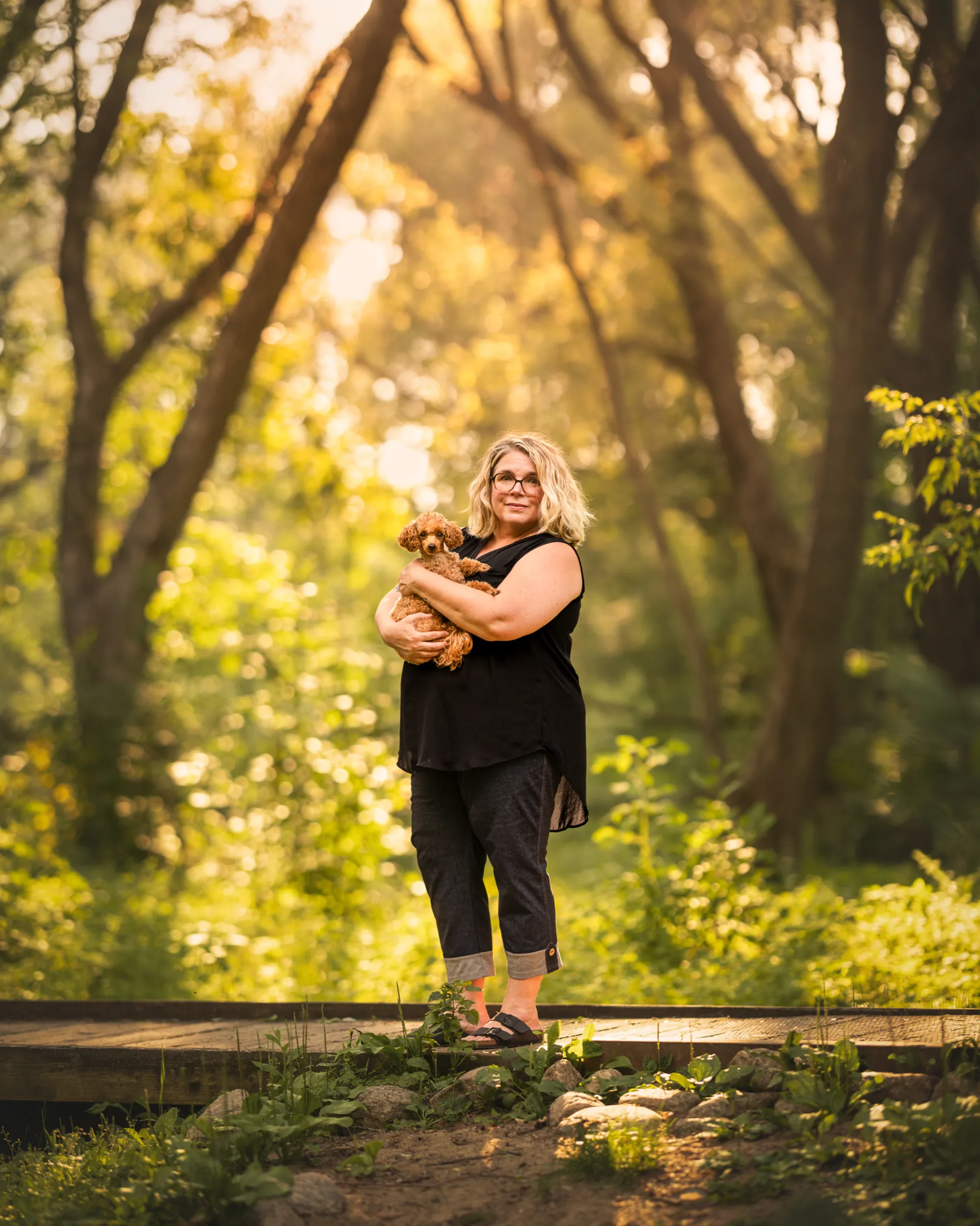 Moi et Babette, mon adjointe et soutien émotionnel